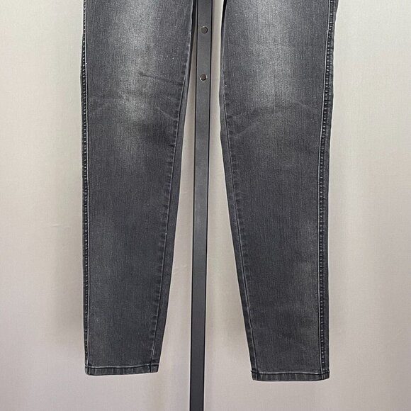 NEW Cache Jeans Womens 8 gray black skinny denim classic preppy casual - Picture 3 of 9